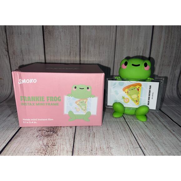 New HTF Smoko Frankie Frog Urban Outfitter Instax Mini Photo Picture Frame - Picture 1 of 4